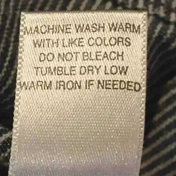 CJ Banks Blue White Pinstripe Denim Vest | Button Up | Size X (14) | Sleeveless - Picture 5 of 5